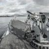 Battleships of WWII Departing from Waikiki Area